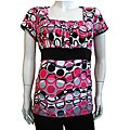 Elizabeth Women's Square-neck Circle Plus Size Top