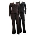 Fashion Love Women's Pinstripe Pant Suit
