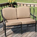 Princeton Loveseat Black with Cushions