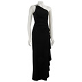 Betsey & Adam Women's One Shoulder Long Gown
