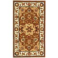 HandmadeTraditions Wool and Silk Tabriz Rug (2'6 x 4'6)