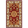 Handmade Traditions Red/ Ivory Tabriz Rug (2'6 x 4'6)