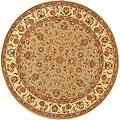 Handmade Persian Wool and Silk Rug (6' Round)