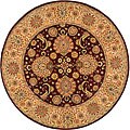 Handmade Treasures Wool and Silk Rug (4' Round)