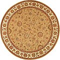 Handmade Persian Court Wool and Silk Rug (8' Round)