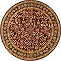 Handmade Persian Court Wool and Silk Rug (8' Round)