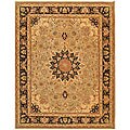 Handmade Persian Court Wool and Silk Rug (7'6 x 9'6)