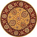 Handmade Ancestry Wool and Silk Rug (8' Round)