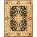 Handmade Persian Court Wool and Silk Rug (8'6 x 11'6)