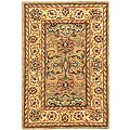 Treasures Handmade Wool/ Silk Rug (2' x 3')