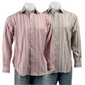 Tailorbyrd Men's Button-down Multi Stripe Shirt
