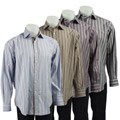 Tailorbyrd Men's Multicolor Striped Woven Shirt