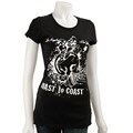 Ed Hardy Women's 'Coast To Coast' Flocked T-shirt