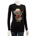Ed Hardy Women's Long-sleeve 'Death of Love' Tee