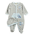 Minibasix Newborn Boy's Striped 2-piece Pajama Set