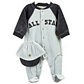 Minibasix Newborn Boy's Blue All Star Coverall Set