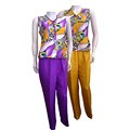 Il Bacci Women's Button-down Shirt and Pant Set