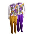 Il Bacci Women's Printed Top and Pant Set