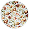 Hand-woven Bristol Cotton/ Wool Rug (6' Round)