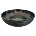 Lacquer Bowl with Hand-etched Floral Design
