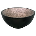 Black Lacquer and Eggshell Decorative Bowl