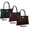 Amerileather Newberry Double-rolled Handle Tote