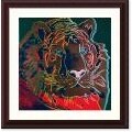 Warhol 'Endangered Siberian Tiger' Framed Art Print