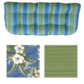 Double U Shape Outdoor Love Seat Cushion