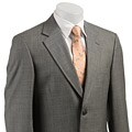 Haspel Men's Grey Worsted Wool 2-button Suit