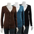 Spun Organic Cotton Long-sleeve Cardigan