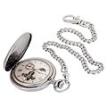 Solid Stainless Steel Pocket Watch