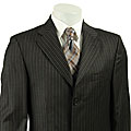 Collezione Italia Men's Black Stripe Suit