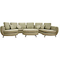 Julian 4-piece Off White Fabric Sofa Set