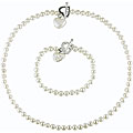 Freshwater Pearl Bracelet and Necklace Set (5.5-6 mm)