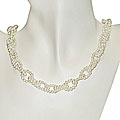 Freshwater Potato Pearl Link Necklace (3-3.5 mm)