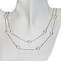 Sterling Silver and FW Pearl Endless Necklace (9-9.5 mm)