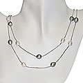 Sterling Silver and FW Pearl Endless Necklace (9-9.5 mm)