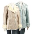 Dennis Basso Women's Plus Size Faux Shearling Coat