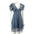 BB Dakota Women's Tani Club Print Georgette Dress