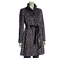 Via Spiga Women's Leopard Print Faux Fur Walking Coat