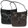 Via Spiga Leather Zip Top Hobo Bag