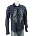 Do Denim Men's Long-sleeve Embroidered Shirt