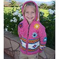 Handmade Garden Girl Pink Wool Sweater (Ecuador)