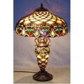 Tiffany-style Barouque Lighted-base Table Lamp