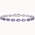 Sterling Silver Amethyst Bracelet
