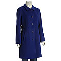 Larry Levine Club Collar Side Tab Wool Coat
