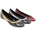 Michael Antonio Python Print Round Toe Flats
