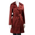 Live A Little Women's Satin Trench Coach