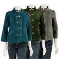 Live A Little Women's Grommet Cord Fashion Jacket