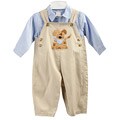 Petit Ami Infant Boy's 2-piece Cotton Longall Set